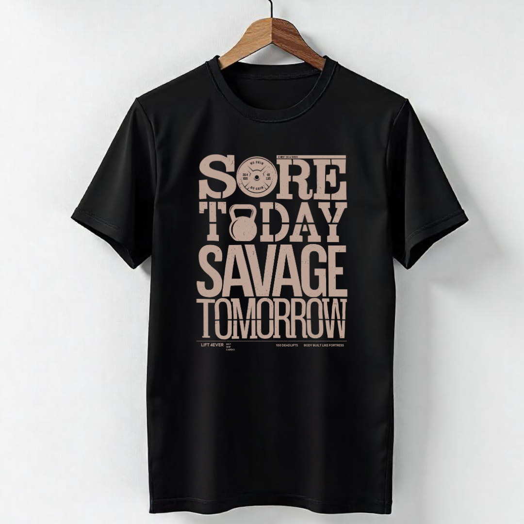 SORE TODAY, SAVAGE TOMORROW
