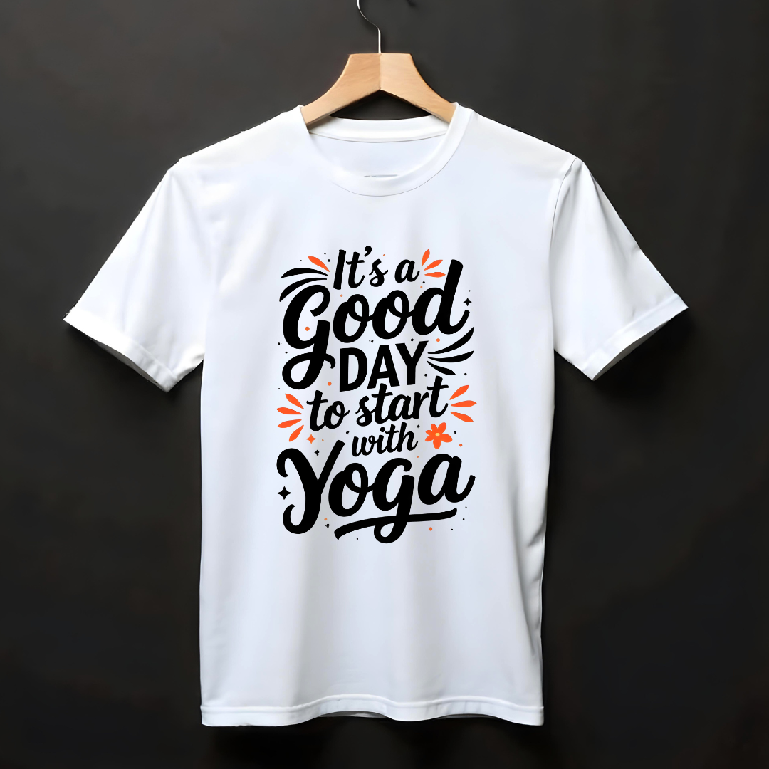 IT'S A GOOD DAY TO START WITH YOGA.