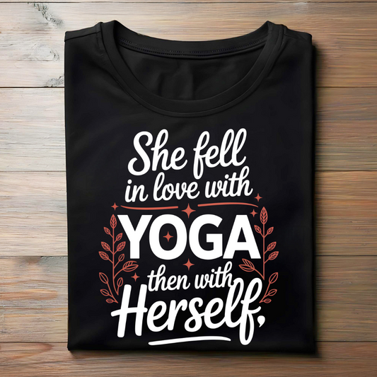 SHE FELL IN LOVE WITH YOGA, THEN WITH HERSELF