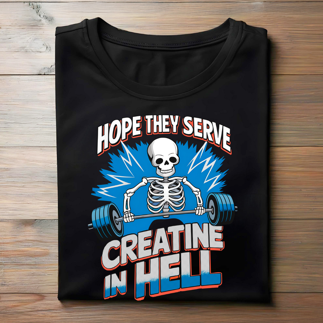 HOPE THEY SERVE CREATINE IN HELL