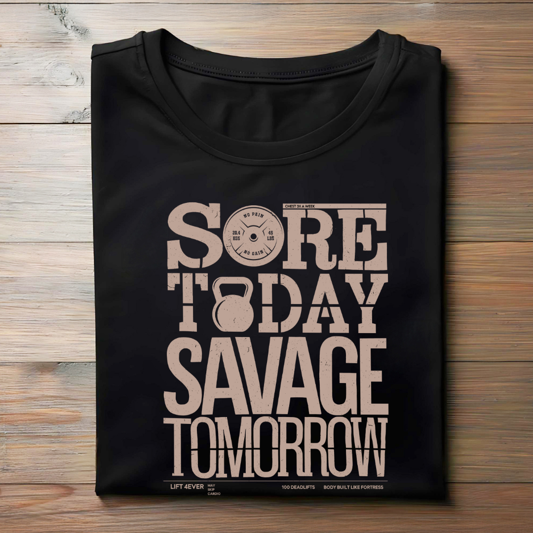 SORE TODAY, SAVAGE TOMORROW