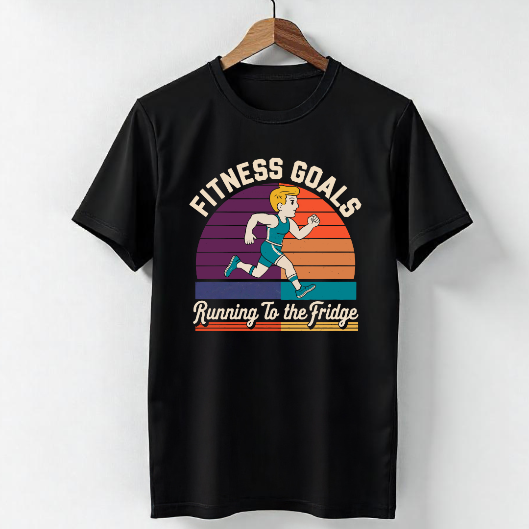 FITNESS GOALS, RUNNING TO THE FRIDGE